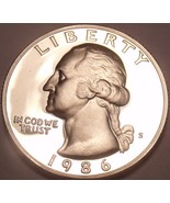 United States Proof 1986-S Washington Quarter~Proofs Are Best~Free Shipping - £4.56 GBP