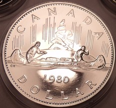 Proof Canada 1980 Voyageur Dollar~See Why Proofs Are Best Coins~Free Shi... - £18.00 GBP