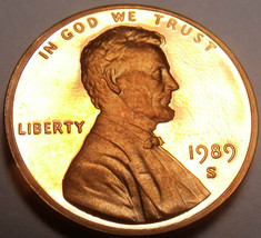 Rare Date Scarce 1989 S Proof Lincoln Cent~Free Ship~ - $7.65