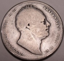 Huge Rare Silver Great Britain 1836 Half Crown~Very Scarce Coin~Free Shi... - $62.51