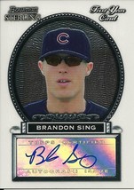 2005 Bowman Sterling Brandon Sing BS-BS Cubs - $3.50