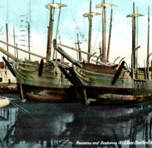 New Bedford Massachusetts Postcard Vintage 1905 Rousseau Desdamona Ships - £7.86 GBP