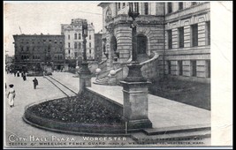 Massachusetts Postcard Worcester, City Hall Plaza (C21) - £2.38 GBP