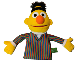 Sesame Street BERT 9&quot; Plush Hand Puppet Toy 075857 GUND 2013 HTF - £19.61 GBP