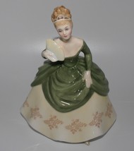 Royal Doulton Soiree 7.5” Victorian Lady in Green Dress Figurine HN 2312 - £31.42 GBP