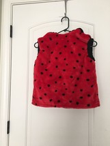 1 Pc Girls Red Black Polka Dot Lady Bug Top Halloween Costume  Size Medium - $33.17