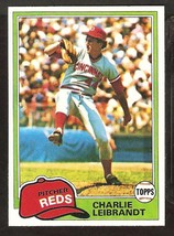 1981 Topps # 126 Cincinnati Reds Charlie Leibrandt Rookie Card RC nr mt - £0.77 GBP