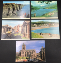 5 Diff 1981 VTG Ireland Scenery Landscape Postcards Cliff Moher Trinity College - £11.00 GBP