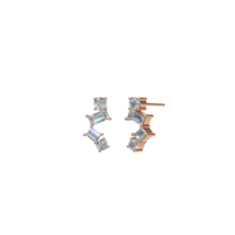 14k Gold Diamond Cluster Stud Earrings, Diamond Earrings, Diamond Stud Earrings - £695.63 GBP+