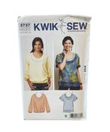 KWIK SEW 3737 Misses' Tops XS-XL Sewing Pattern Scoop Neckline UNCUT FF - $7.29