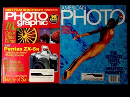 Petersen&#39;s Photographic Feb 1998 &amp; American Photo May-June 1990  Magazines - £7.85 GBP