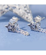 925 Sterling Silver Celestial Stars Earrings with Clear CZ Stud Earrings - $17.80