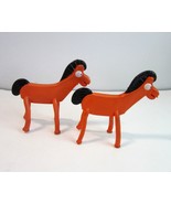 Lot of 2 Vintage Rubber Bendable POKEY the Gumby Horse Figures by Jesco - £7.98 GBP