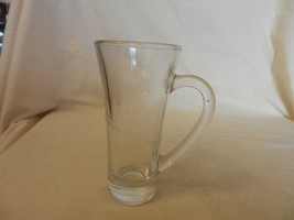 Tuaca Liquore Italiano Clear Drink Glass With White Logos 5.5&quot; Tall - $25.00