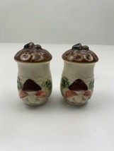 VTG 70’s Empress Haruta Ceramic Mushroom 4” Salt And Pepper Shaker Set Toadstool - £18.38 GBP