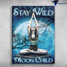 Yoga Girl Yoga Moon Night Stay Wild Moon Child - £12.89 GBP