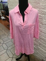 Westbound Pink  Shirt Top 3/4 Sleeves   Women&#39;s Petite Large euc - $13.09