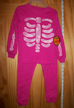 Fashion Holiday Baby Clothes 24M Halloween Skeleton Costume Outfit Pink ... - £7.58 GBP