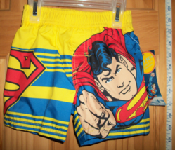 Superman Baby Clothes 12M Super Man Bathing Suit Trunks Swim Super Hero Swimsuit - £11.34 GBP