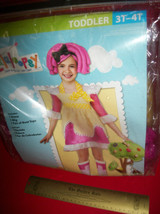 Lalaloopsy Baby Costume 3T-4T Toddler Halloween Outfit Rubies Sugar Cookie Wig - £17.56 GBP
