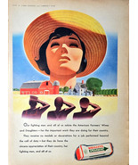 Wrigley&#39;s Spearmint gum salute to farm wife farming 1943 Vintage Print A... - €10,57 EUR