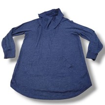 Torrid Sweater Size 0 0X Plus Size Torrid Super Soft Push Sweater Cowl Neck Blue - £25.53 GBP