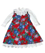 Storybook Heirlooms Vintage Girls Dress Set 3T White Lace Blouse &amp; Flora... - $915.57 MXN