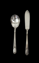 Rogers Bros. Silverplate International Sugar Spoon &amp; Butter Knife IS - £9.58 GBP