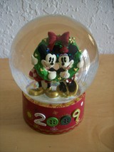 Disney 2009 Mickey &amp; Minnie Christmas Snow globe  - £27.53 GBP