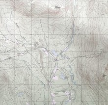 Map Witham Mountain Maine 1989 Topographic Geo Survey 1:24000 27 x 22&quot; TOPO6 - £35.54 GBP