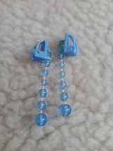 Pretty Pretty Princess Game Replacement Blue Earrings Pair  - $9.41