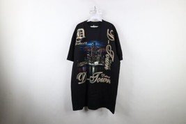 Vtg 90s Y2K Streetwear Mens 2XL Spell Out Hip Hop Detroit City D-Town T-Shirt - £47.13 GBP