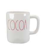 Rae Dunn By Magenta Artisan Cocoa Mug Red Inscription White Farmhouse - $17.29