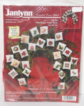Janlynn Counted Cross Stitch Kit 24 Mini Ornaments 1999 - £14.21 GBP