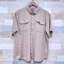 Royal Robbins Cool Mesh Eco Shirt Khaki Short Sleeve Organic Cotton Mens XL - £27.18 GBP