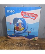 Baby Pool Float with Canopy UPF50+ Sun Protection, Inflatable Kids Pool ... - $697.71 MXN