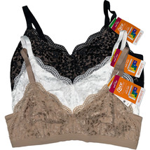 Warner&#39;s Bra Bralette Lace Escape Wirefree Floral No Itch All Day Comfort RP3391 - £49.53 GBP+