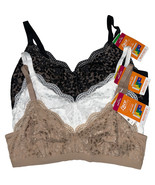 Warner&#39;s Bra Bralette Lace Escape Wirefree Floral No Itch All Day Comfor... - £48.75 GBP+