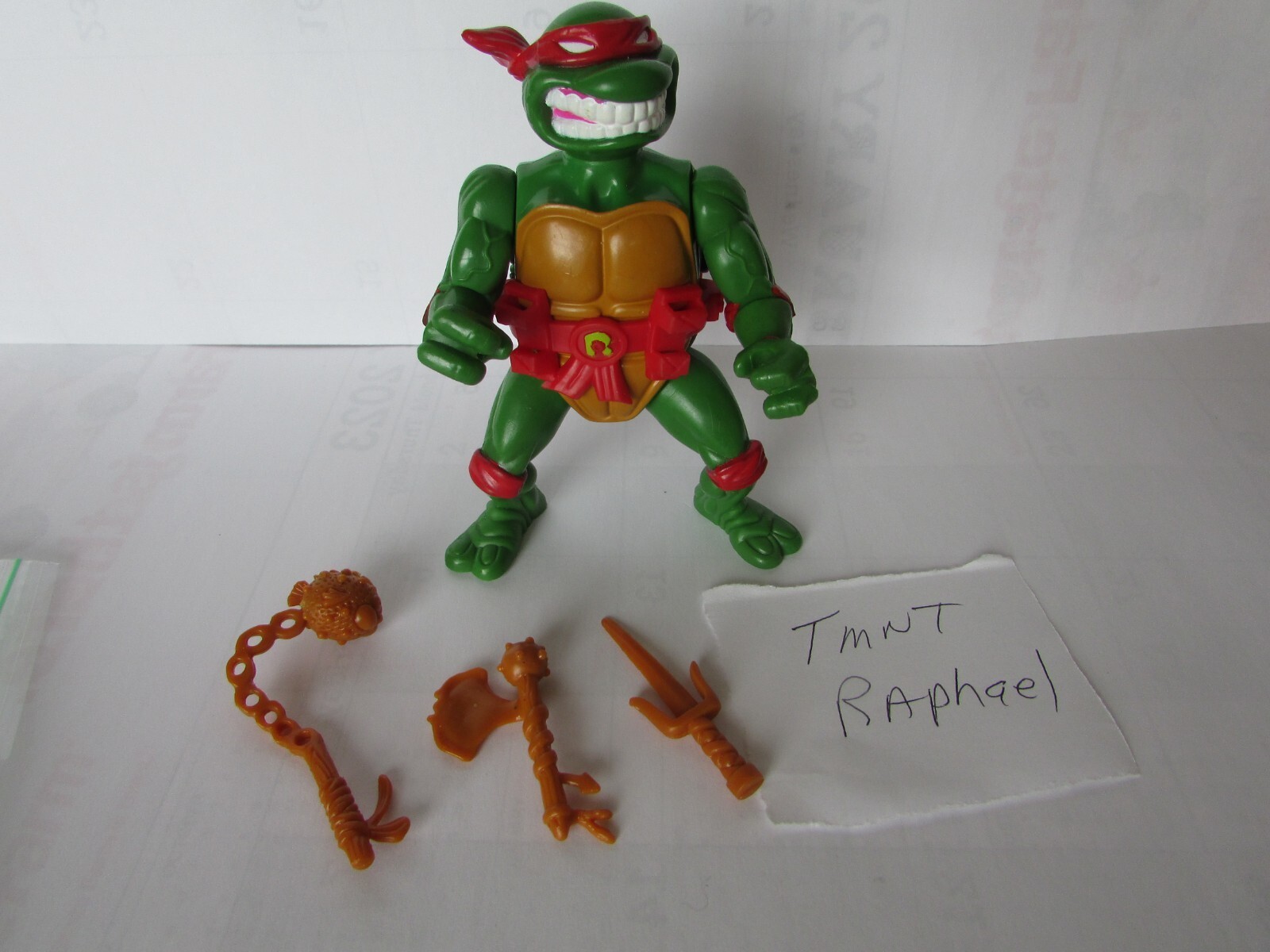 TMNT 1990 Action Figure Raphael Mirage Studios Playmates 4.75