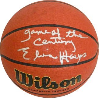 Elvin Hayes signed Wilson NCAA Indoor/Outdoor Basketball Game of the Century - $149.95