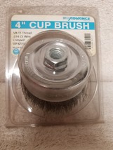 Advance 4&quot; Crimped Wire Cup Brush 82510P w/ 5/8&quot;-11 Threaded Arbor .014 ... - $24.75