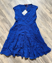 Knox Rose Boho A-Line Dress Royal Blue XS Pockets Wedding Graduation Summer - $11.64