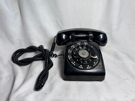 VTG Bell System By Western Electric Black Rotary Dial Desk Telephone 500... - £79.79 GBP