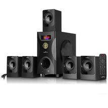 beFree Sound 5.1 Channel Surround Sound Bluetooth Speaker System in Black - $213.17