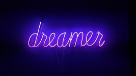 New Dreamer Neon Sign Acrylic Aesthetics Glass Light Gift 24&quot;x6&quot; - £198.57 GBP