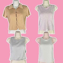 Forever 21 Crop Top Lot 4 M/L Trendy Styles Juniors Summer Casual Cute Clothes - £13.96 GBP