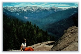 Western Divide From Mora Rock Sequoia National Park CA UNP Chrome Postcard Z4 - £2.28 GBP