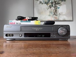 Sharp VC-A554U(A) 19 Micron Heads VHS Player With Remote Manual Cables V... - £44.01 GBP