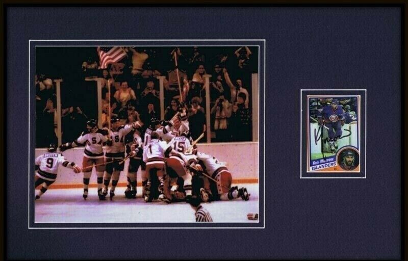 Primary image for Ken Morrow Signed Framed 11x17 Photo Display Miracle on Ice 1980 Team USA Hockey