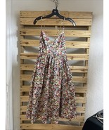 J.Crew x Liberty London Thorpe Floral Tie Back Dress Size 6 BBL JD - $641.17 MXN
